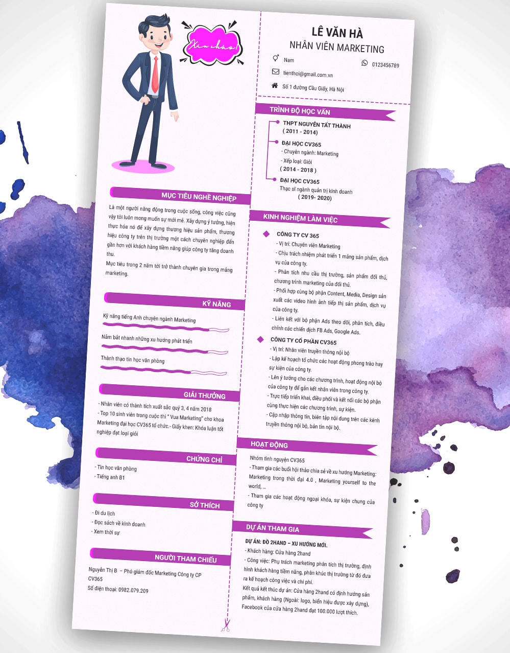CV marketing 20