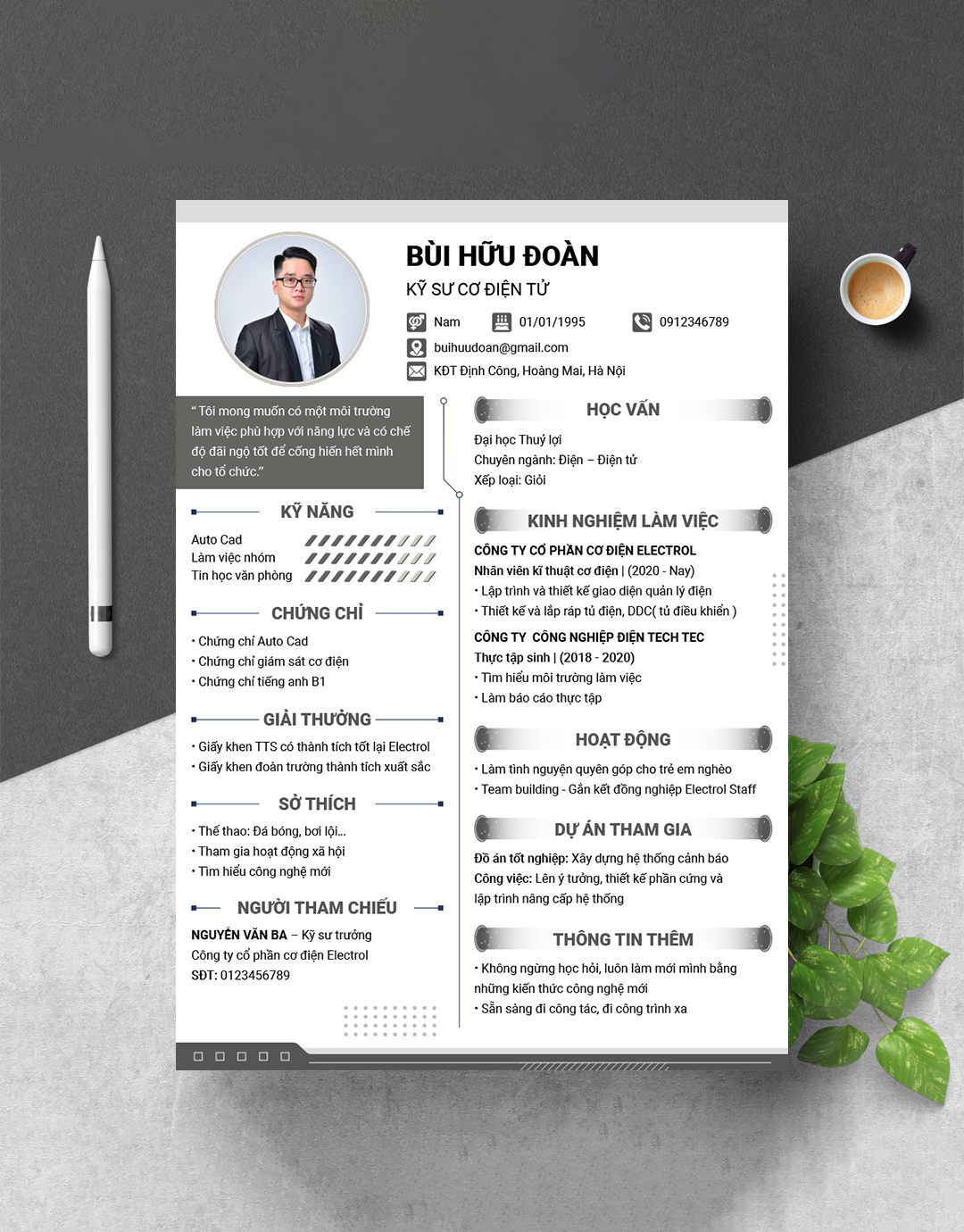 CV Điện - Điện tử 5
